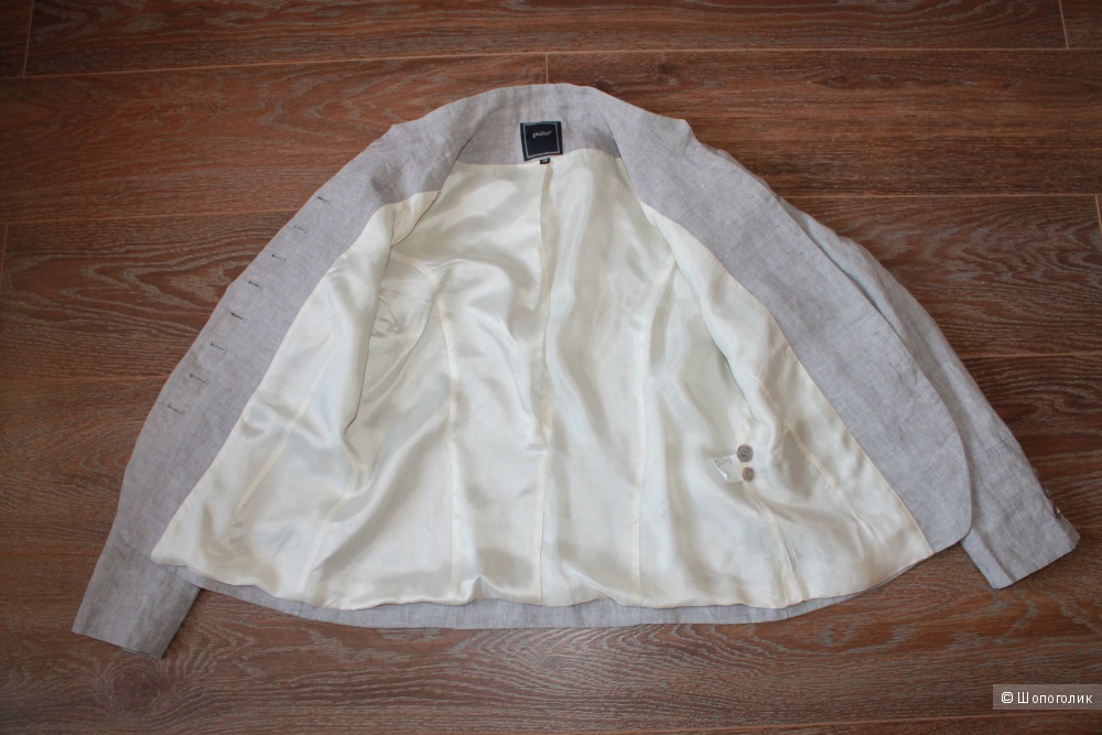 Льняной пиджак бренда PULLS, размер 44-46