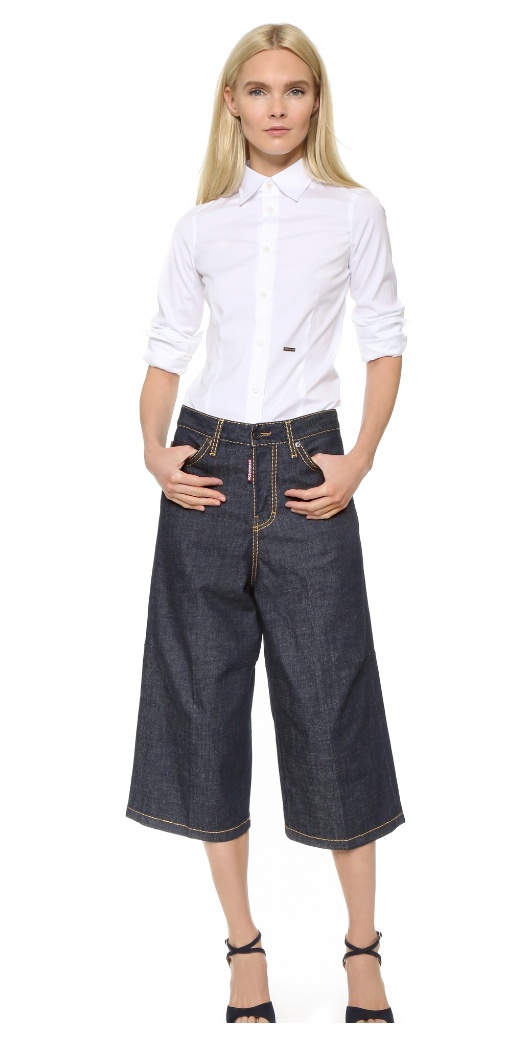 Джинсовые кюлоты Dsquared2, размер IT48.