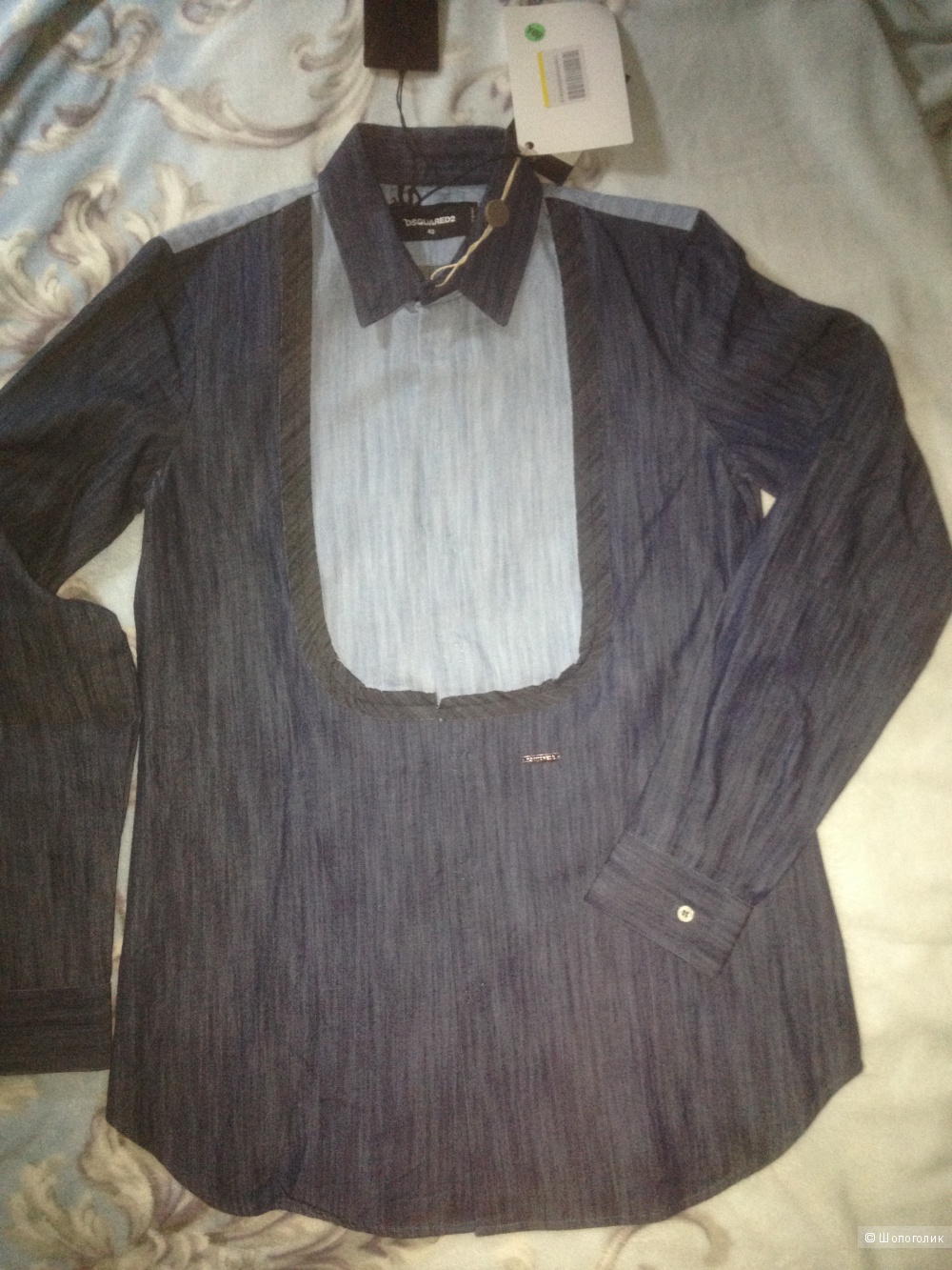 Джинсовая рубашка, DSQUARED2, 40it