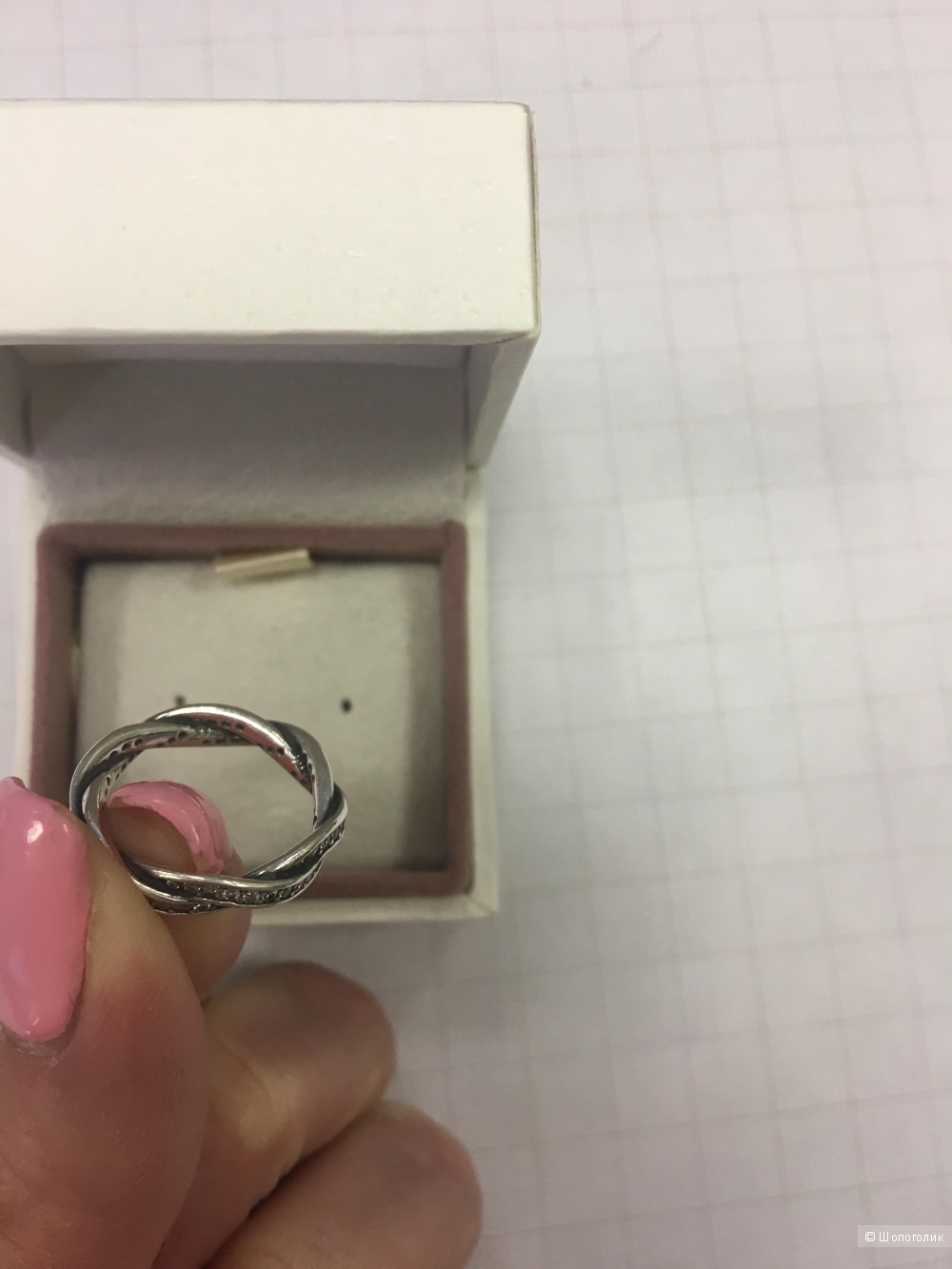 Кольцо Pandora, размер 16 (48)
