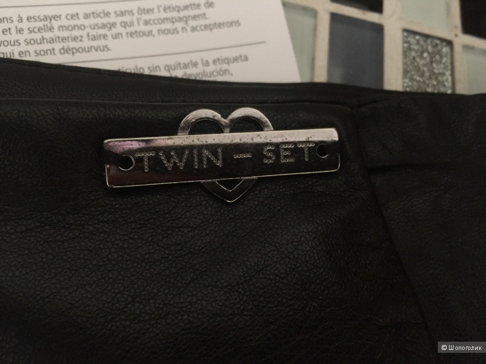 Кожаные шорты Twin-Set размер S