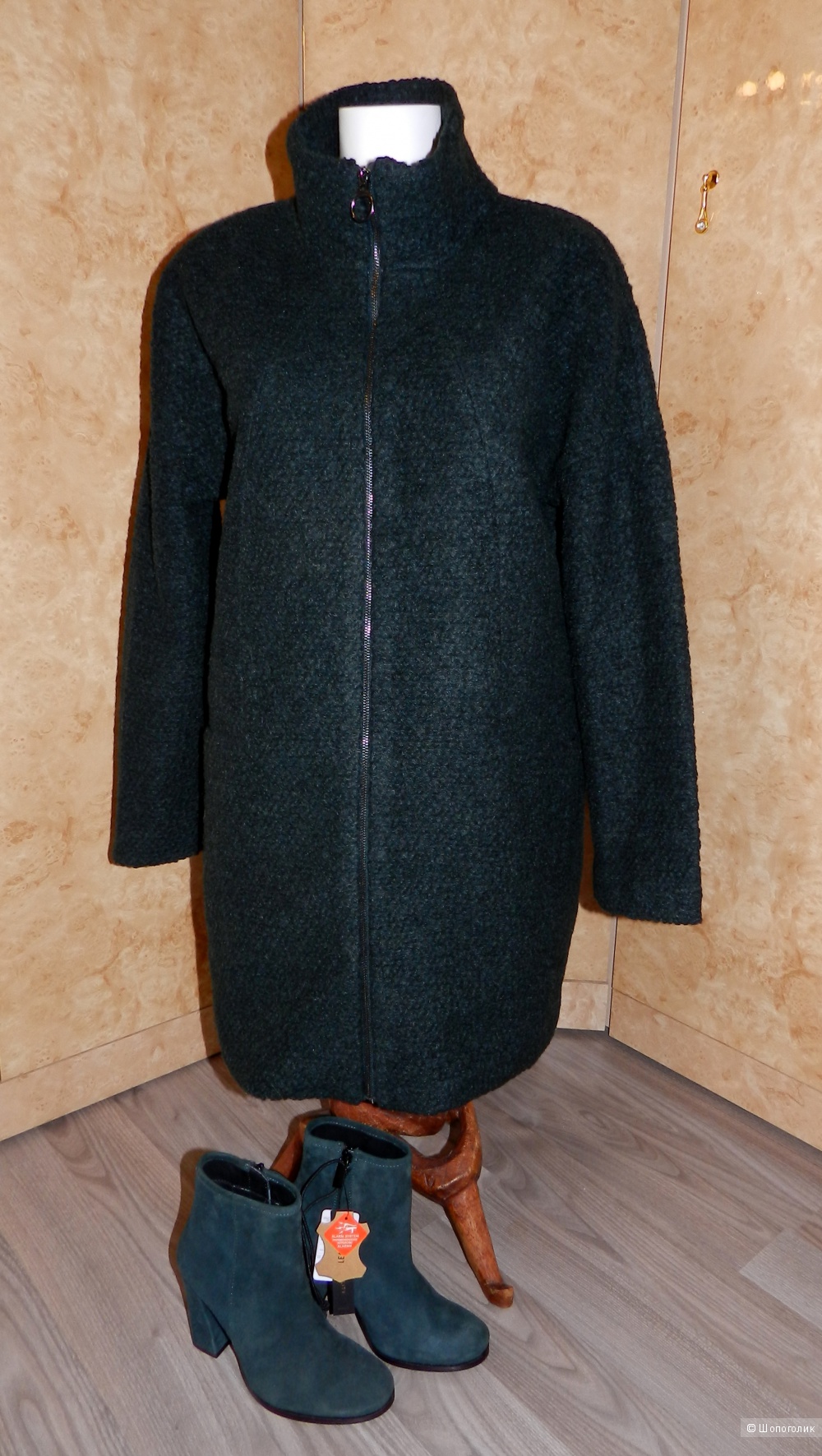 Пальто Reserved зеленое 44-46