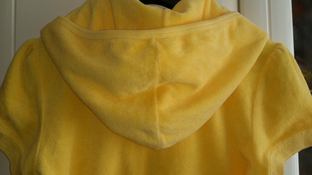 Толстовка махровая желтая JUICY COUTURE, размер 14 (ам) = XS-S = 40-42 (рос)