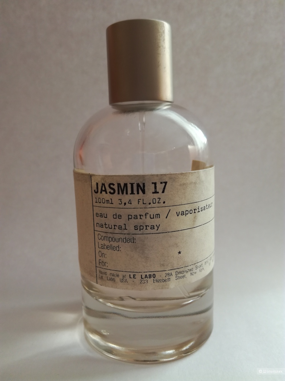 Парфюмерная вода Jasmin 17, Le Labo 100 мл.