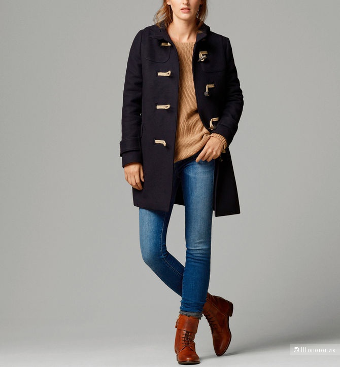 Massimo dutti пальто дафлкоат размер 40