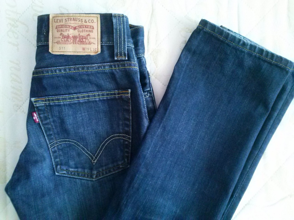 Levis 511, W2/L32 ,синие джинсы