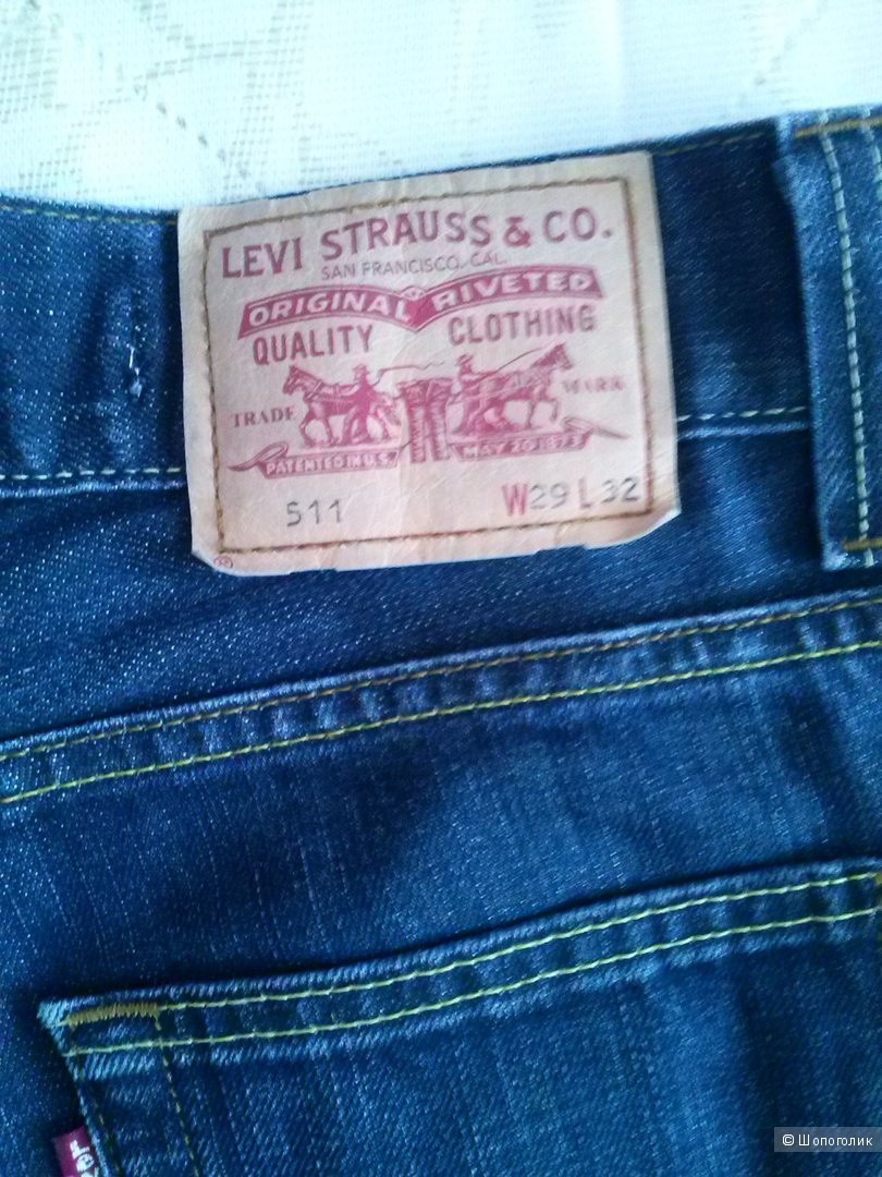 Levis 511, W2/L32 ,синие джинсы