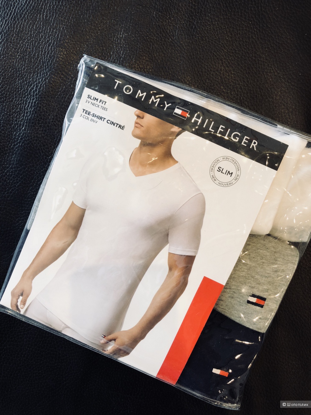 Мужские футболки Tommy Hilfiger 3 шт. Размер L