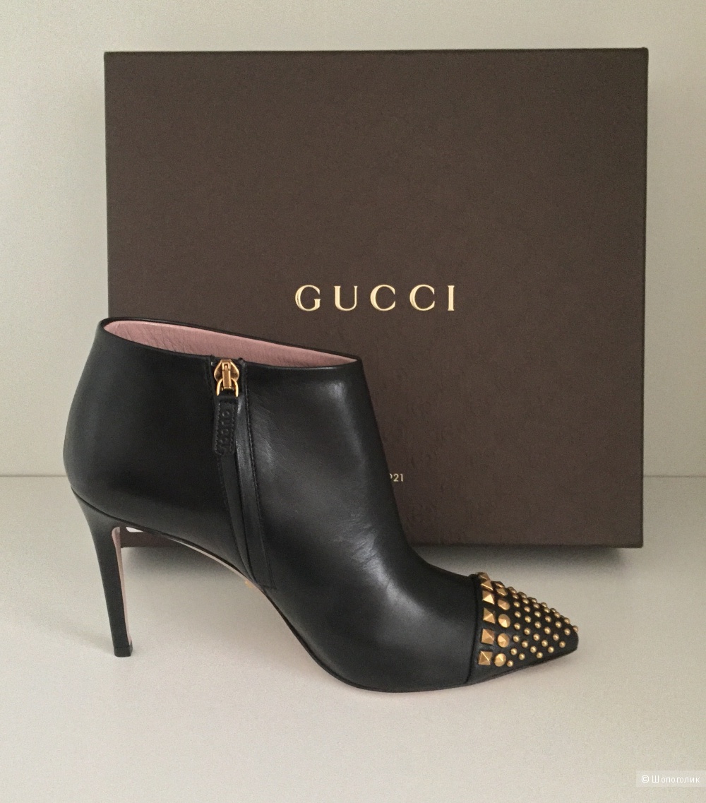 Gucci классические ботильоны на шпильке (размер 38it)
