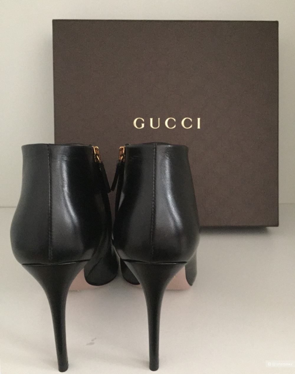 Gucci классические ботильоны на шпильке (размер 38it)