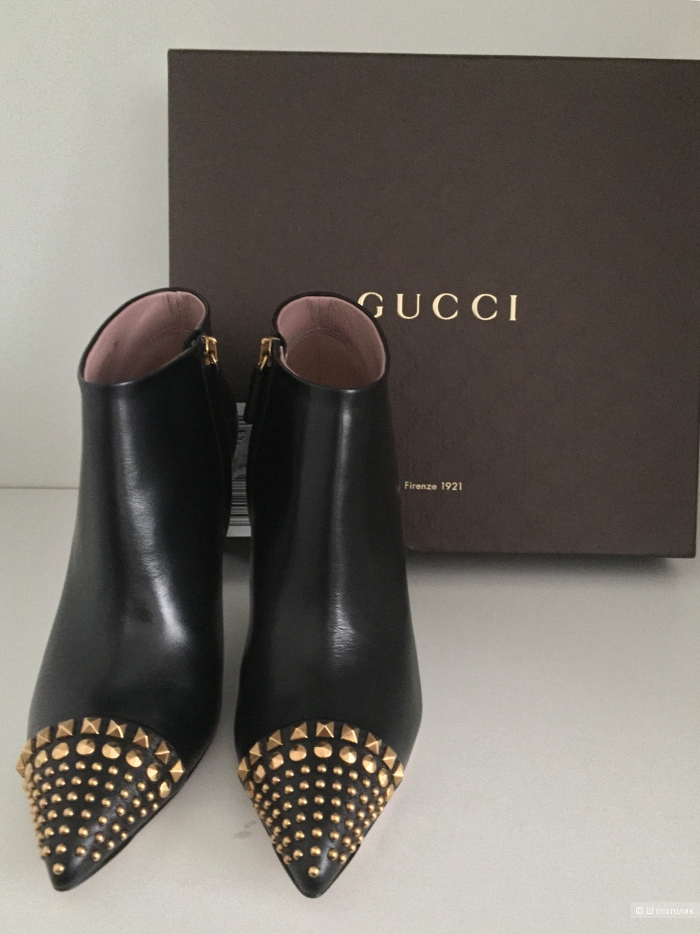 Gucci классические ботильоны на шпильке (размер 38it)