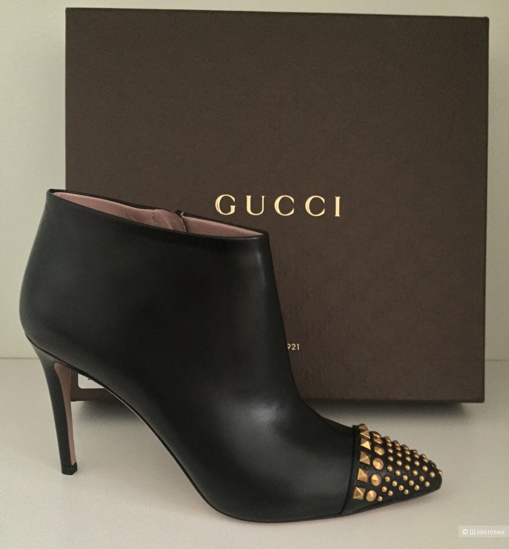 Gucci классические ботильоны на шпильке (размер 38it)