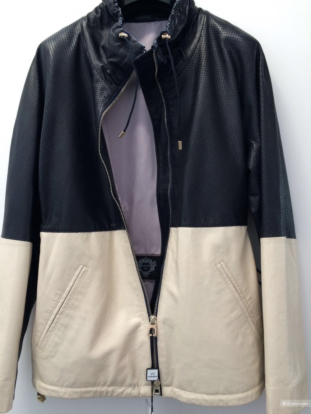 Кожаная куртка Diego M,размер М-L