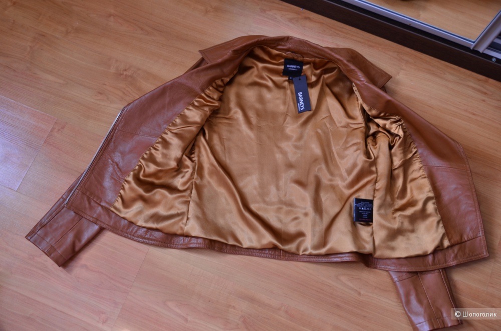 Кожаная байкерская куртка Barney's Originals размер 10 UK