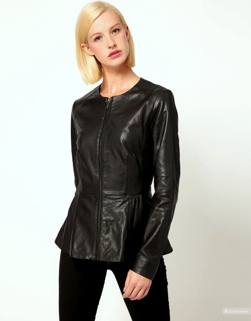 Кожаная куртка Asos 46 р UK 12