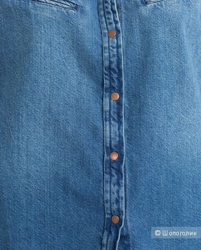 Zara джинсовая рубашка размер XS