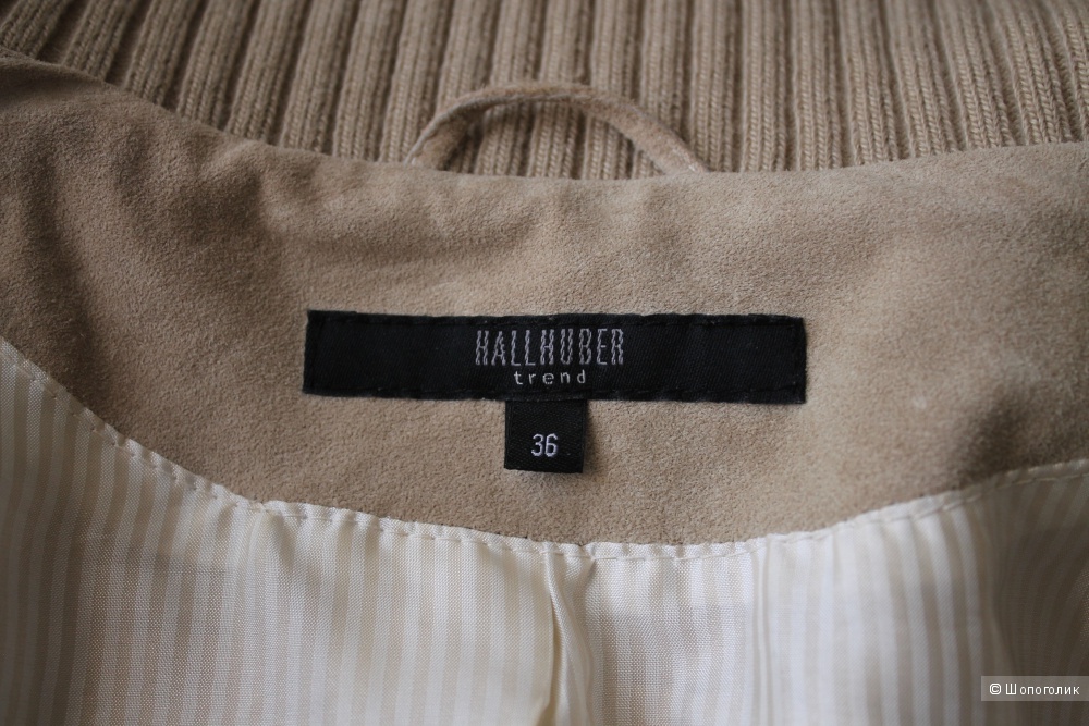 Замшевая курта бренда HALLHUBER, размер 38-40-42