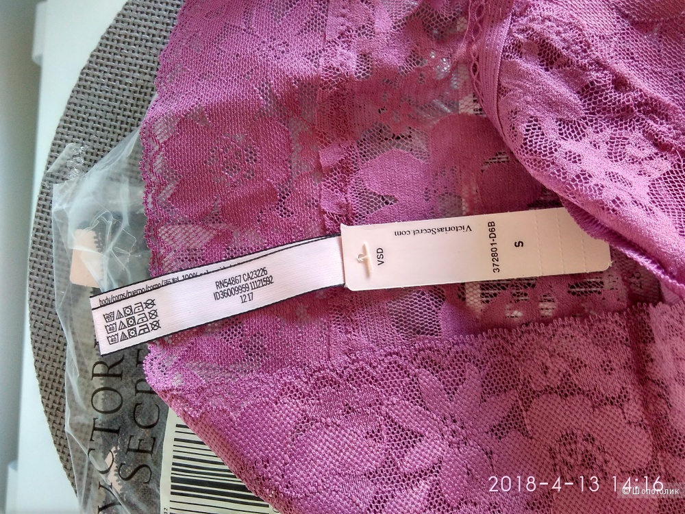 Кружевные трусики Victoria`s Secret маркировка S (комплект из 3х шт)