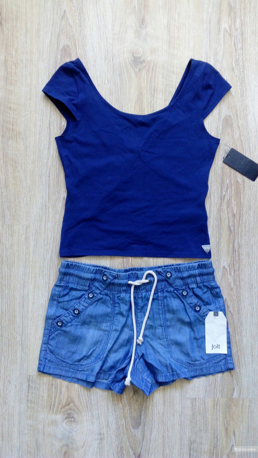 Лот топ Guess + шорты Jolt, размер S