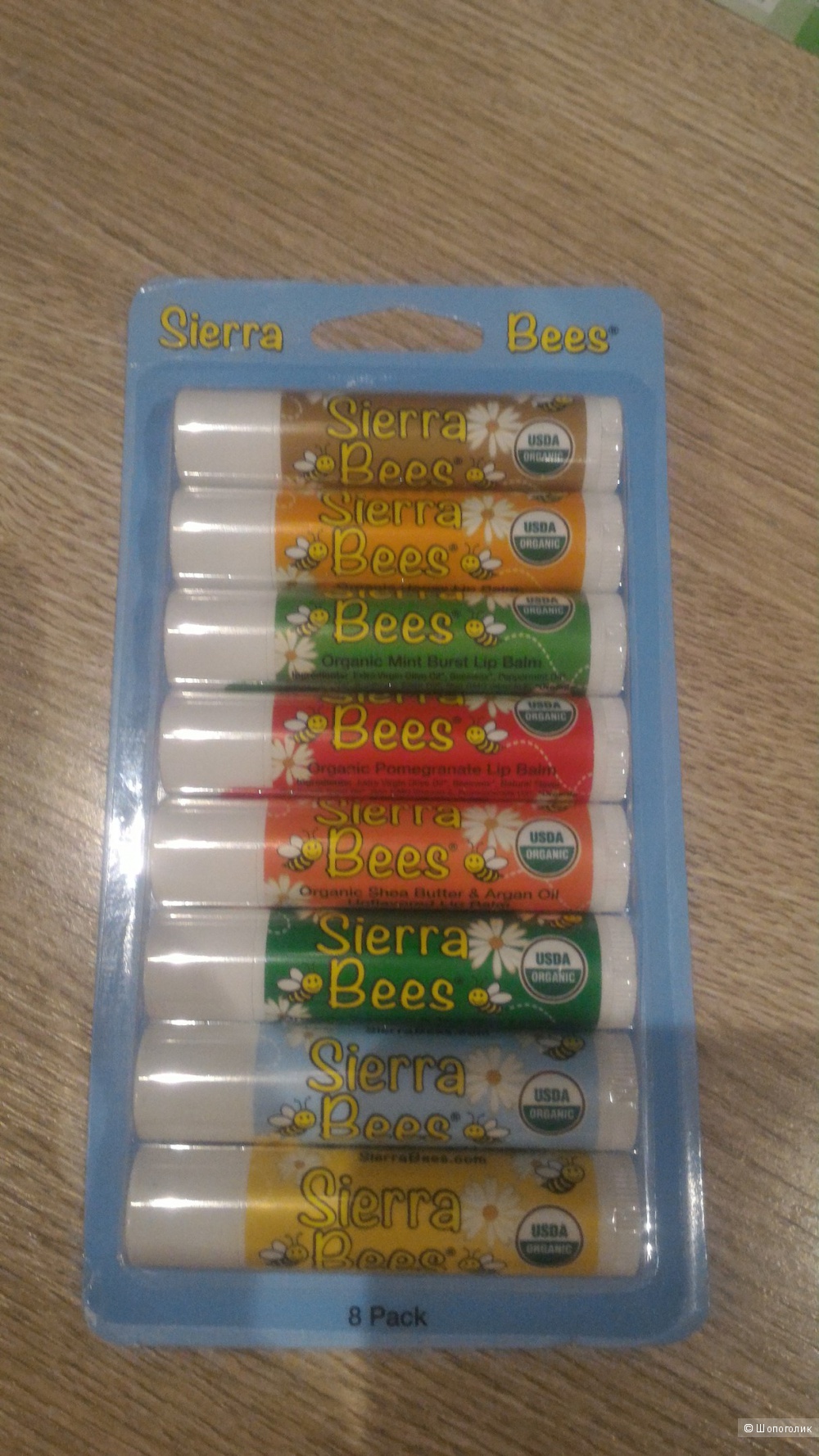 Sierra Bees, Натуральные бальзамы для губ, 8 бальзамов