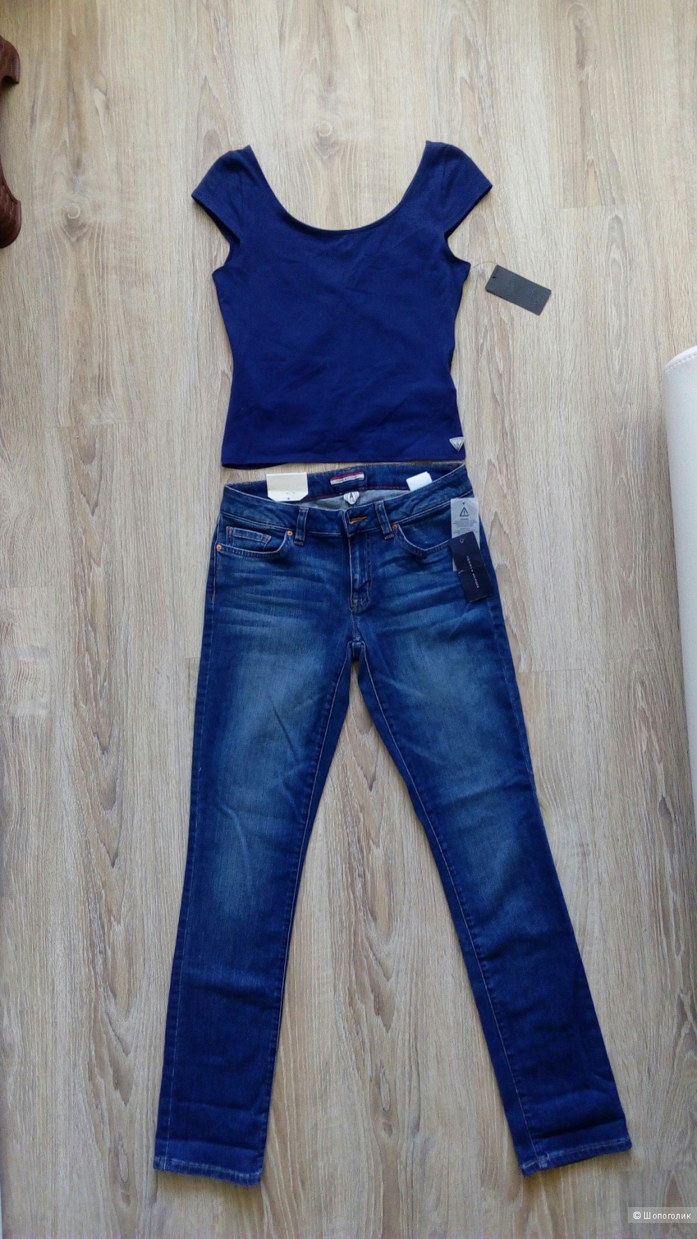 Лот топ Guess + шорты Jolt, размер S