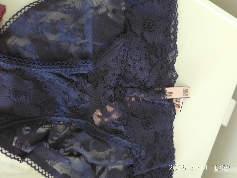 Кружевные трусики Victoria`s Secret маркировка S (комплект из 3х шт)