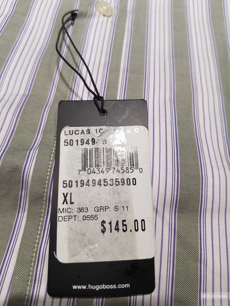 HUGO BOSS мужская рубашка р. XL