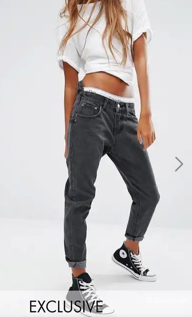 Liquor & Poker Boyfriend Jeans with Stepped Waist, ЮК8