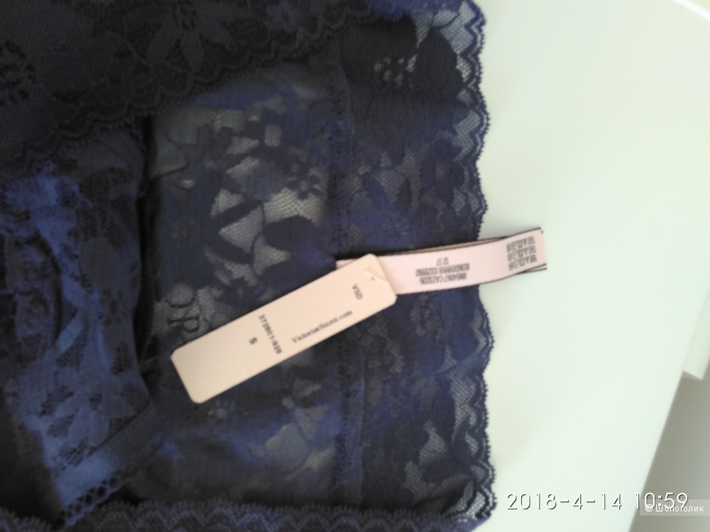 Кружевные трусики Victoria`s Secret маркировка S (комплект из 3х шт)