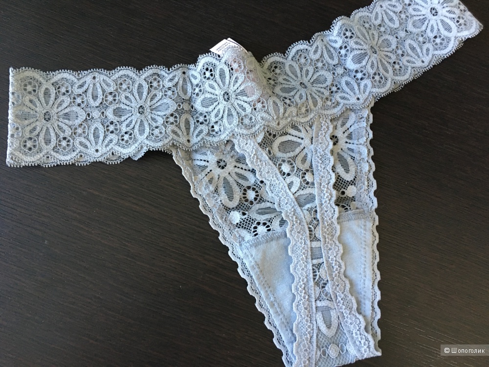 Кружевные трусики - стринги Victoria's Secret, размер S (сет из 2 штук)