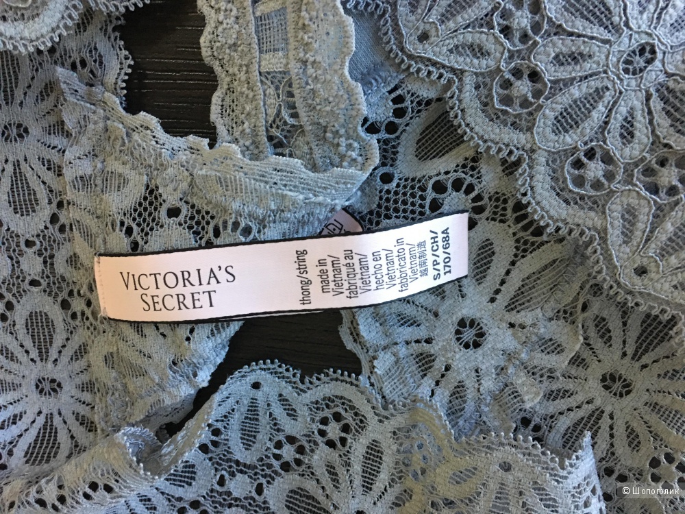 Кружевные трусики - стринги Victoria's Secret, размер S (сет из 2 штук)