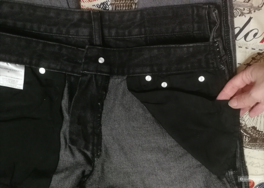 Liquor & Poker Boyfriend Jeans with Stepped Waist, ЮК8