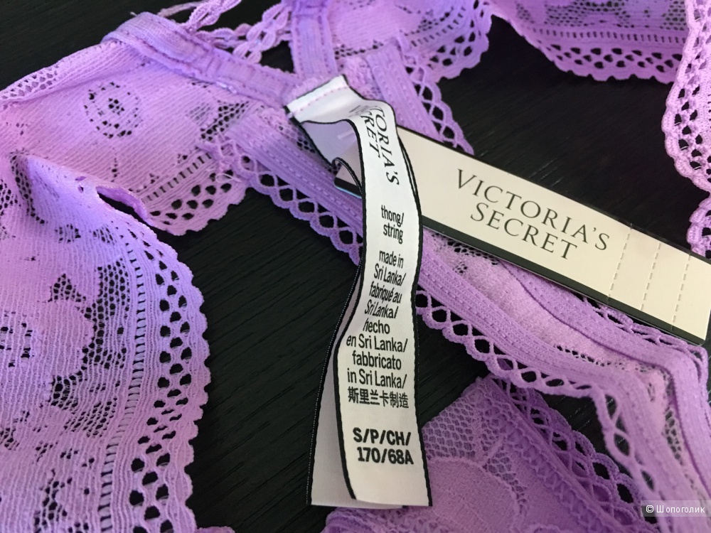 Кружевные стринги Victoria's Secret, размер S (сет из 3 штук)