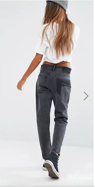 Liquor & Poker Boyfriend Jeans with Stepped Waist, ЮК8