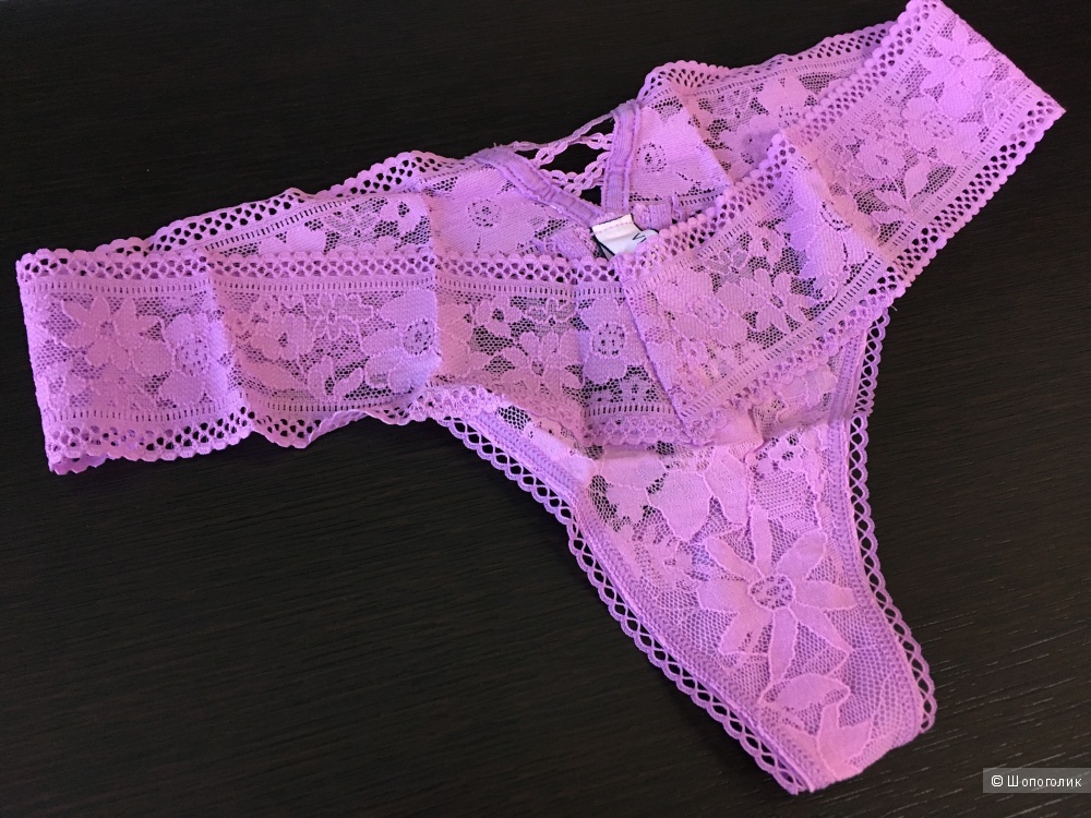 Кружевные стринги Victoria's Secret, размер S (сет из 3 штук)