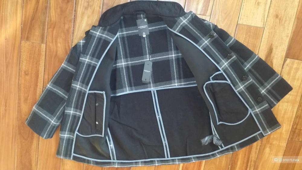 Пальто-кокон в клетку G Star Raw, S 42-44