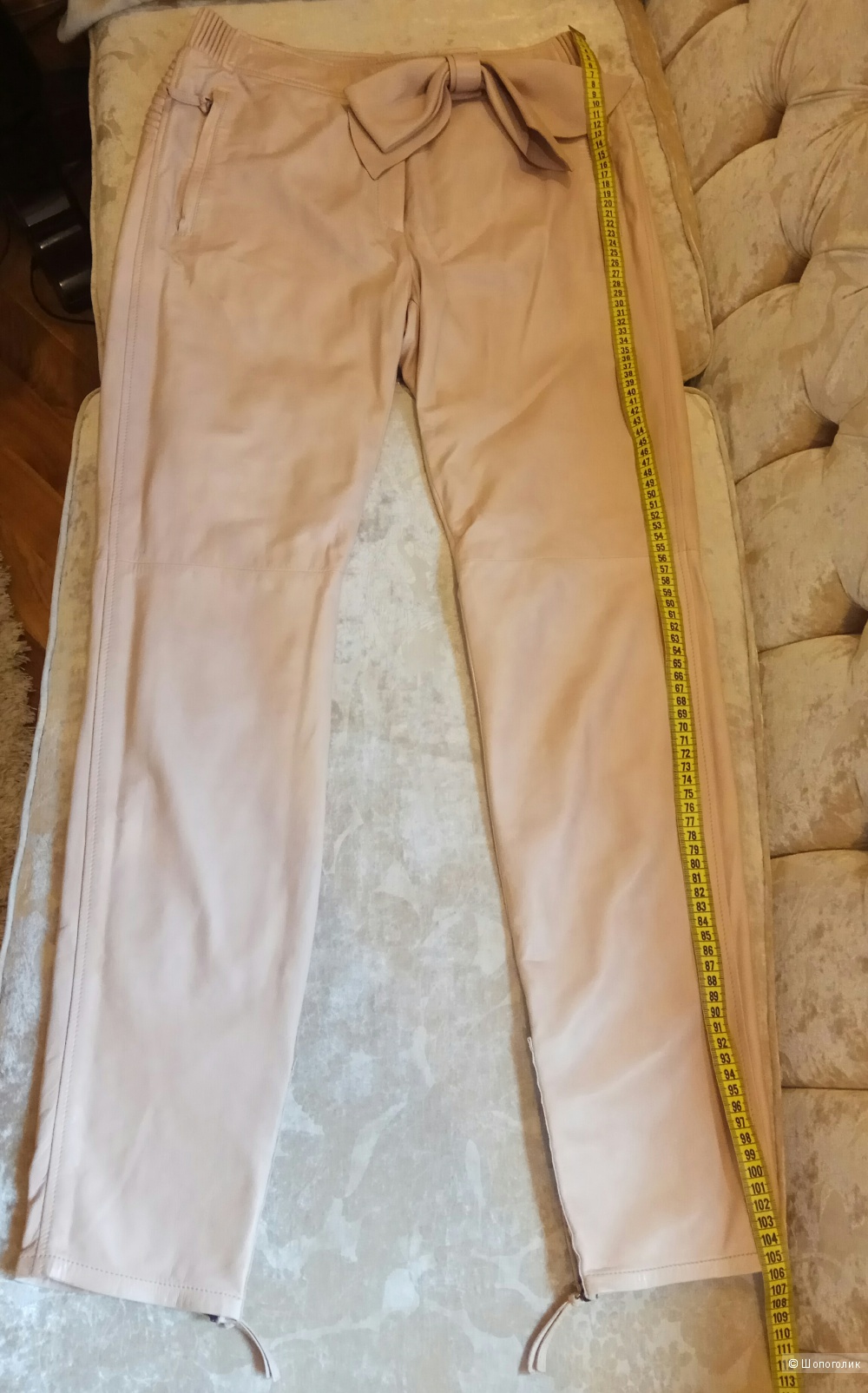 Valentino,кожаные брюки,44-46