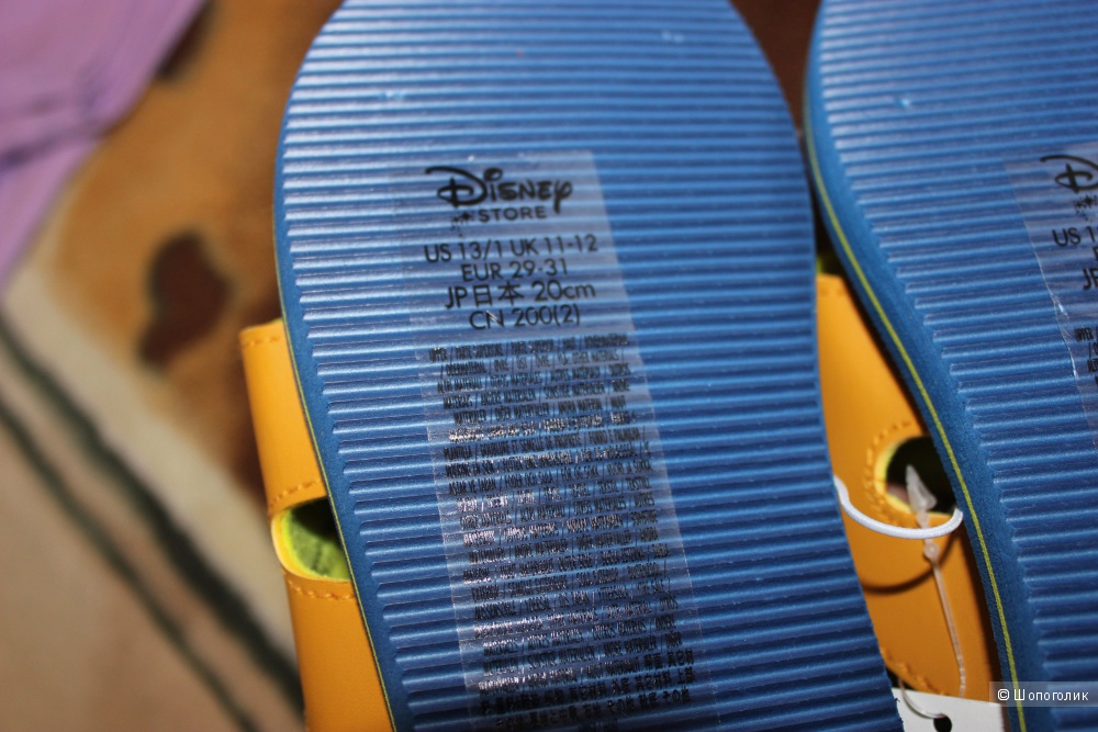 Детские шлёпанцы Disney, размер 29-31 (20 см)