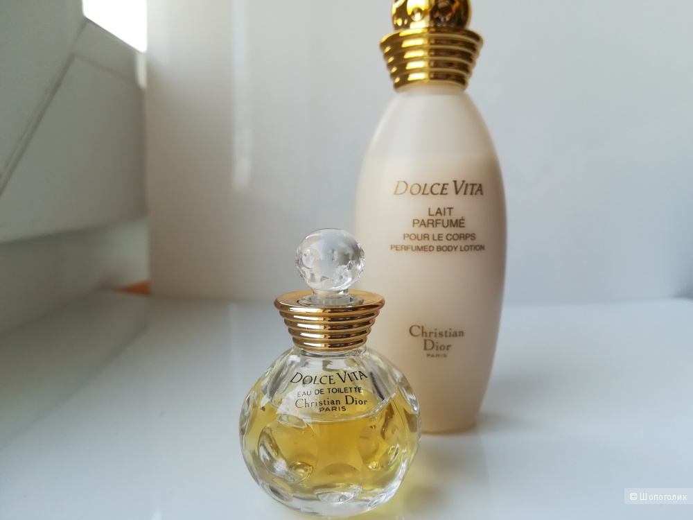 Миниатюрный набор Dolce Vita Dior - 5 мл. EDT+30 мл парфюмированное молочко.