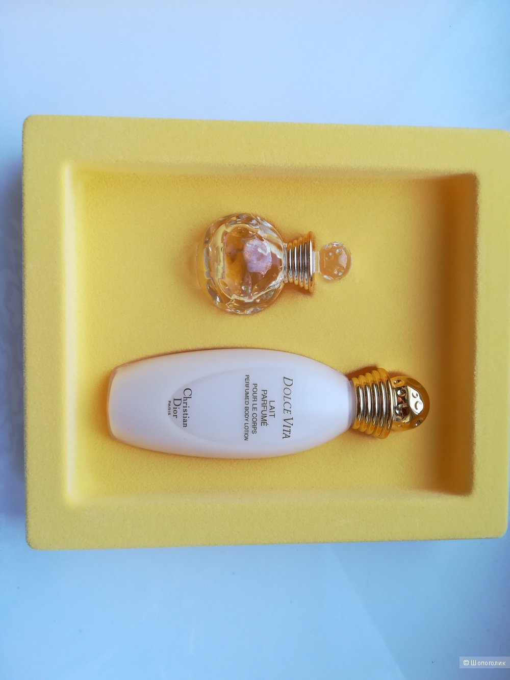 Миниатюрный набор Dolce Vita Dior - 5 мл. EDT+30 мл парфюмированное молочко.