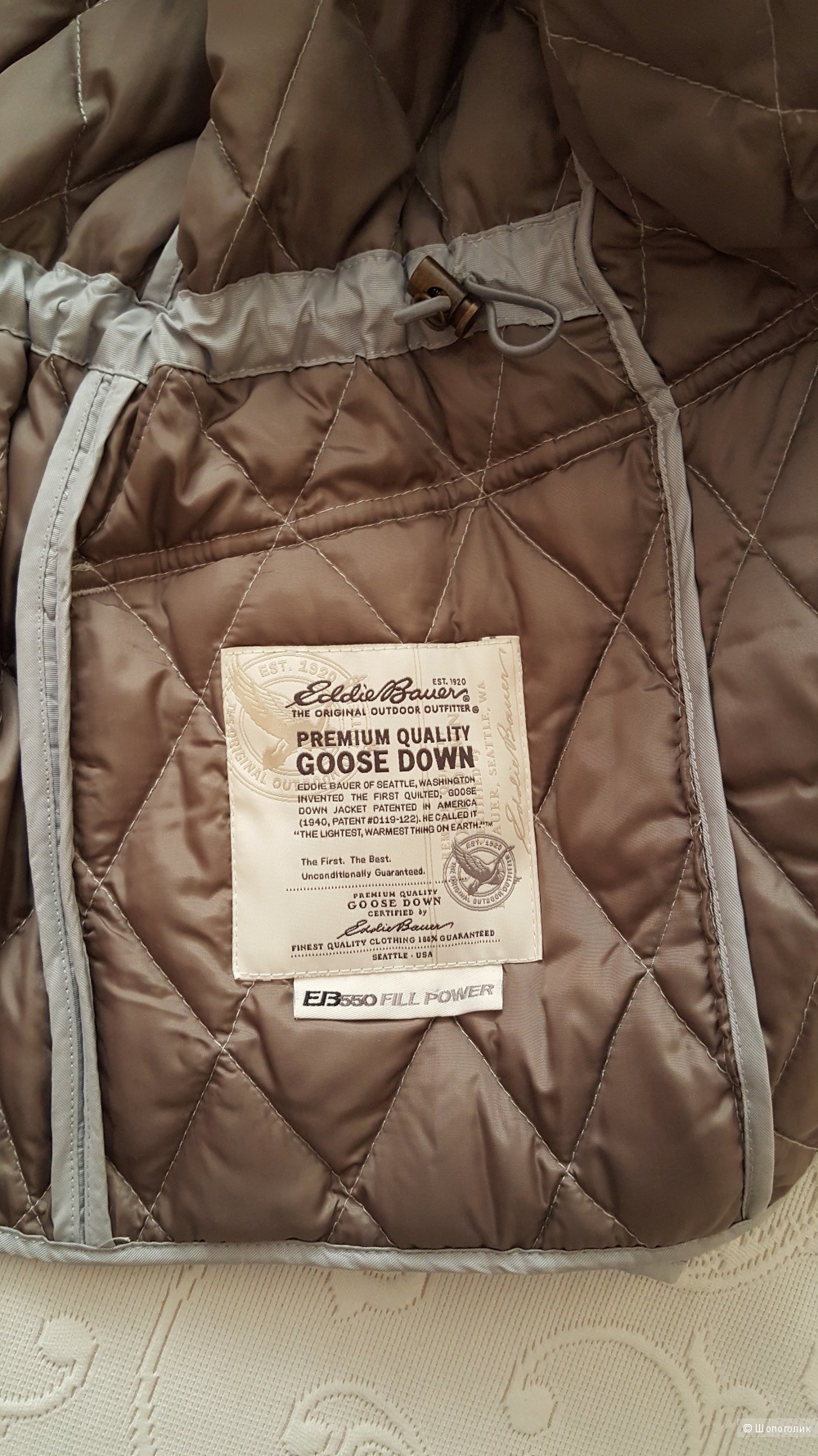 Легкий пуховик Eddie Bauer р. 3X (на 56-58 рос.)