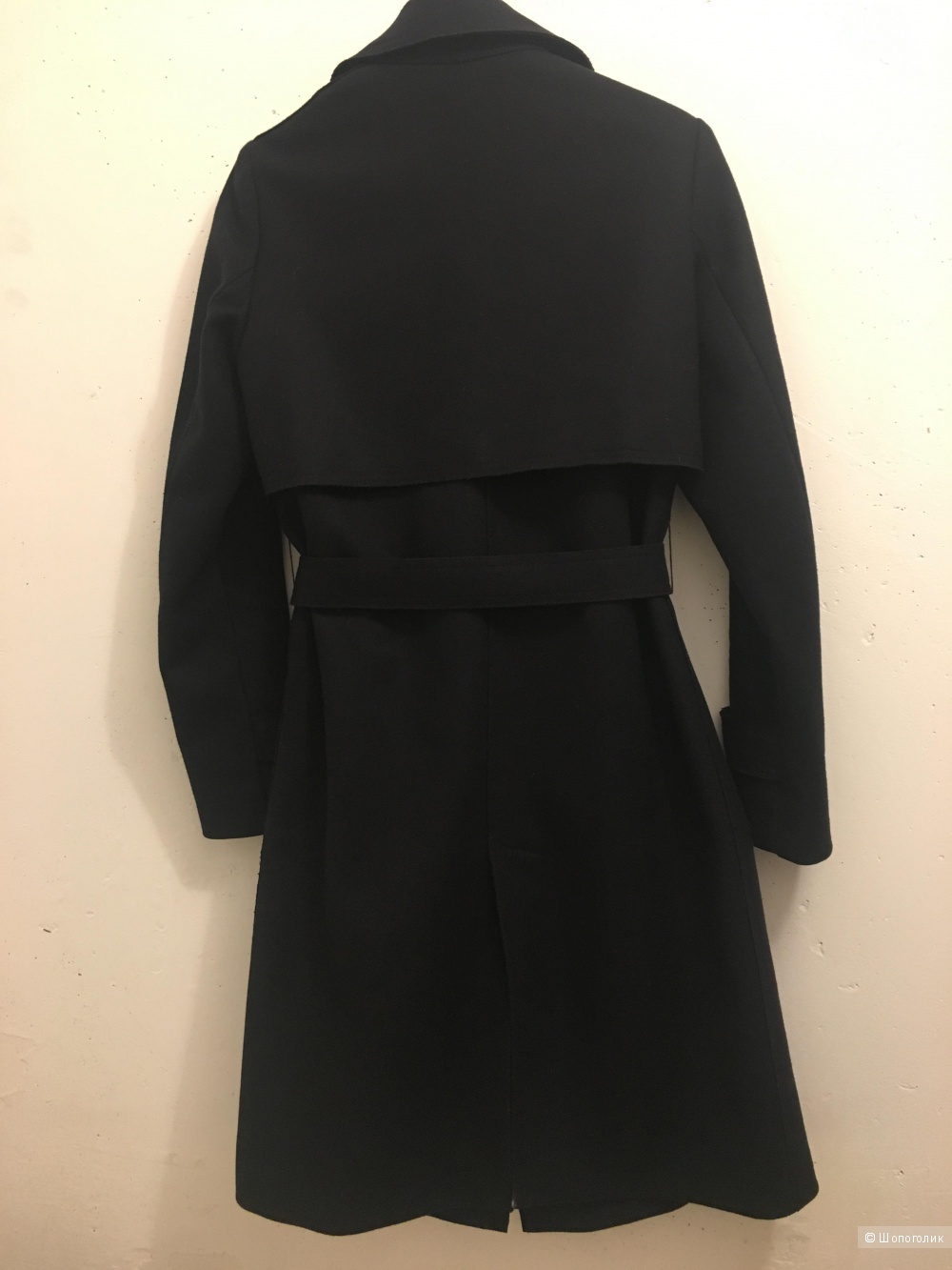 Шерстяное пальто-тренч, massimo dutti, S-XS