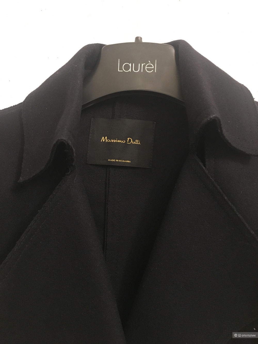 Шерстяное пальто-тренч, massimo dutti, S-XS