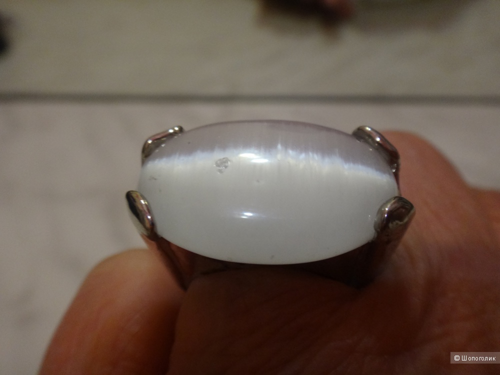 Кольцо 17,5 размер натуральный камень