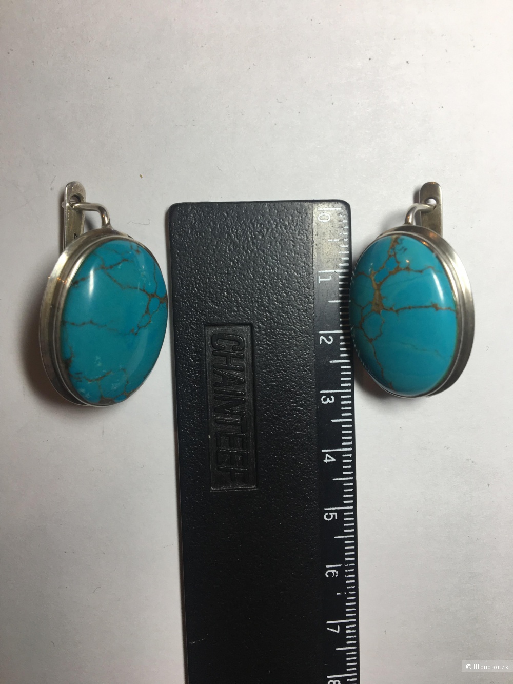 Серьги с бирюзой