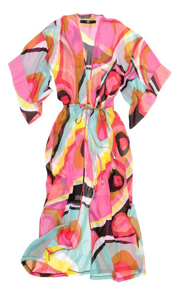 Пляжное кимоно H&M, xs-s