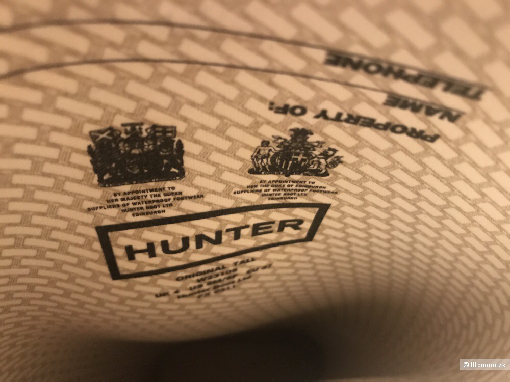 Резиновые сапоги Hunter 37 (UK 4)размер