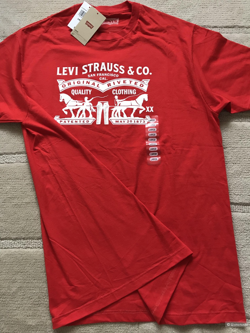 Мужская футболка LEVI’S,размер L