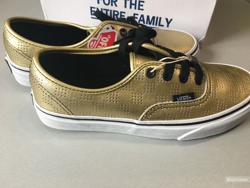 Кожаные кеды VANS, 41 (Европейский Размер) дизайнер:10 (US). 26 см по стельке.