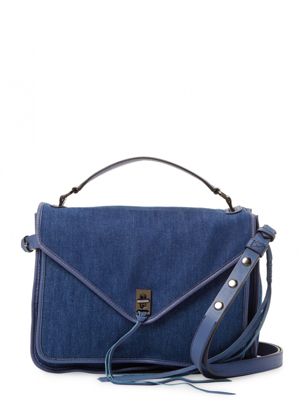Сумка Rebecca Minkoff, джинс+кожа